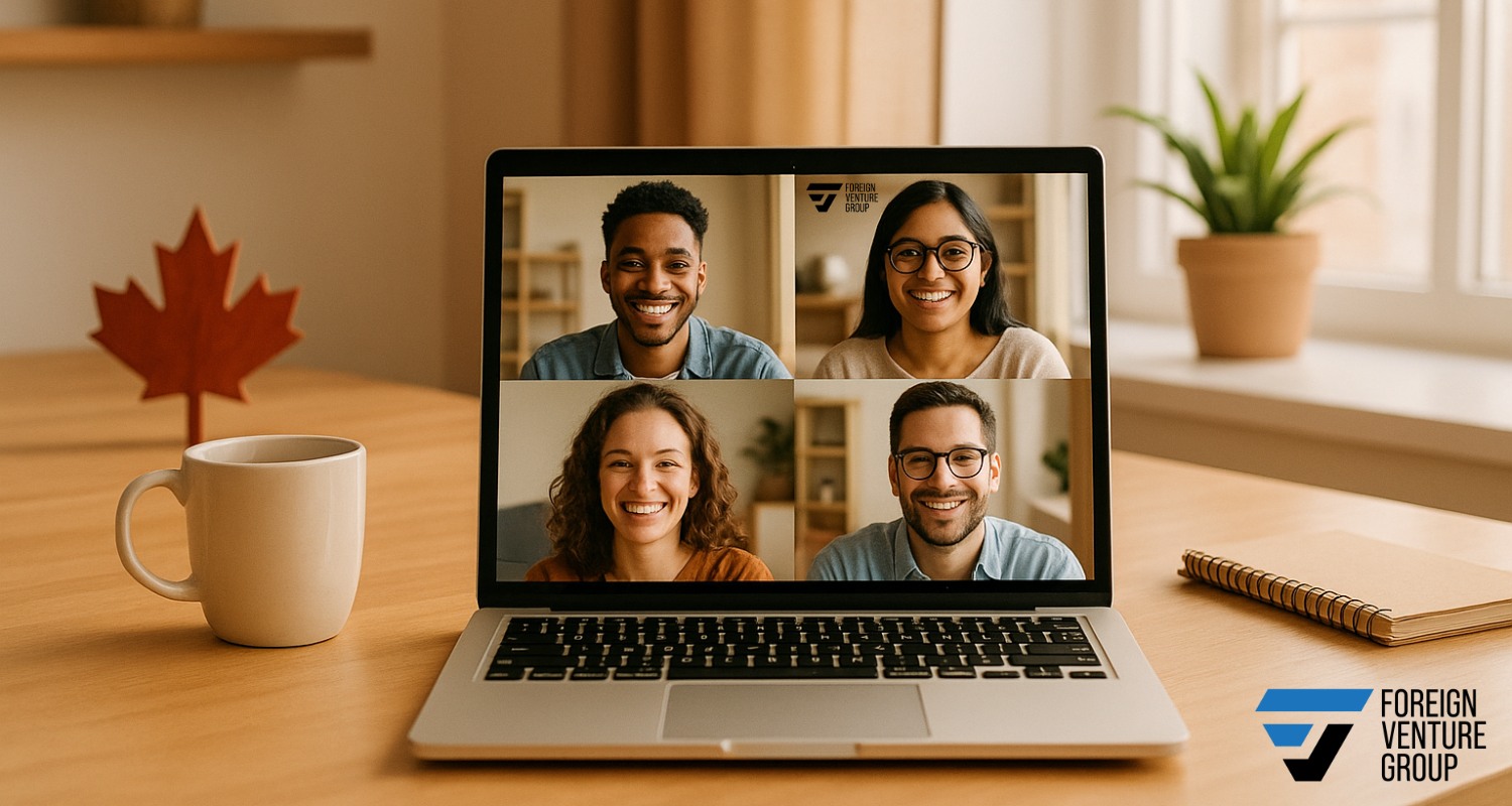 remote teams on video call